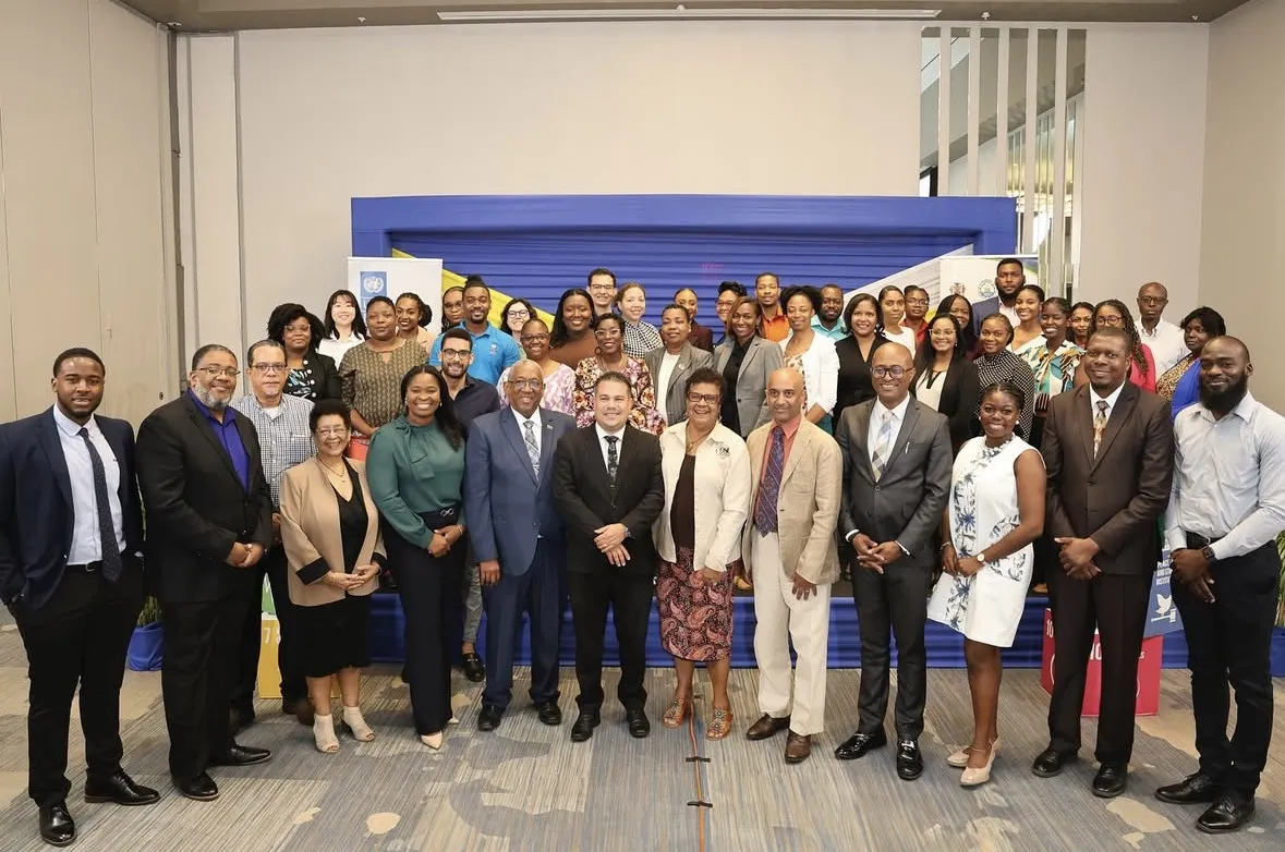 Group photo of stakeholders at a Jamaica LTS workshop
