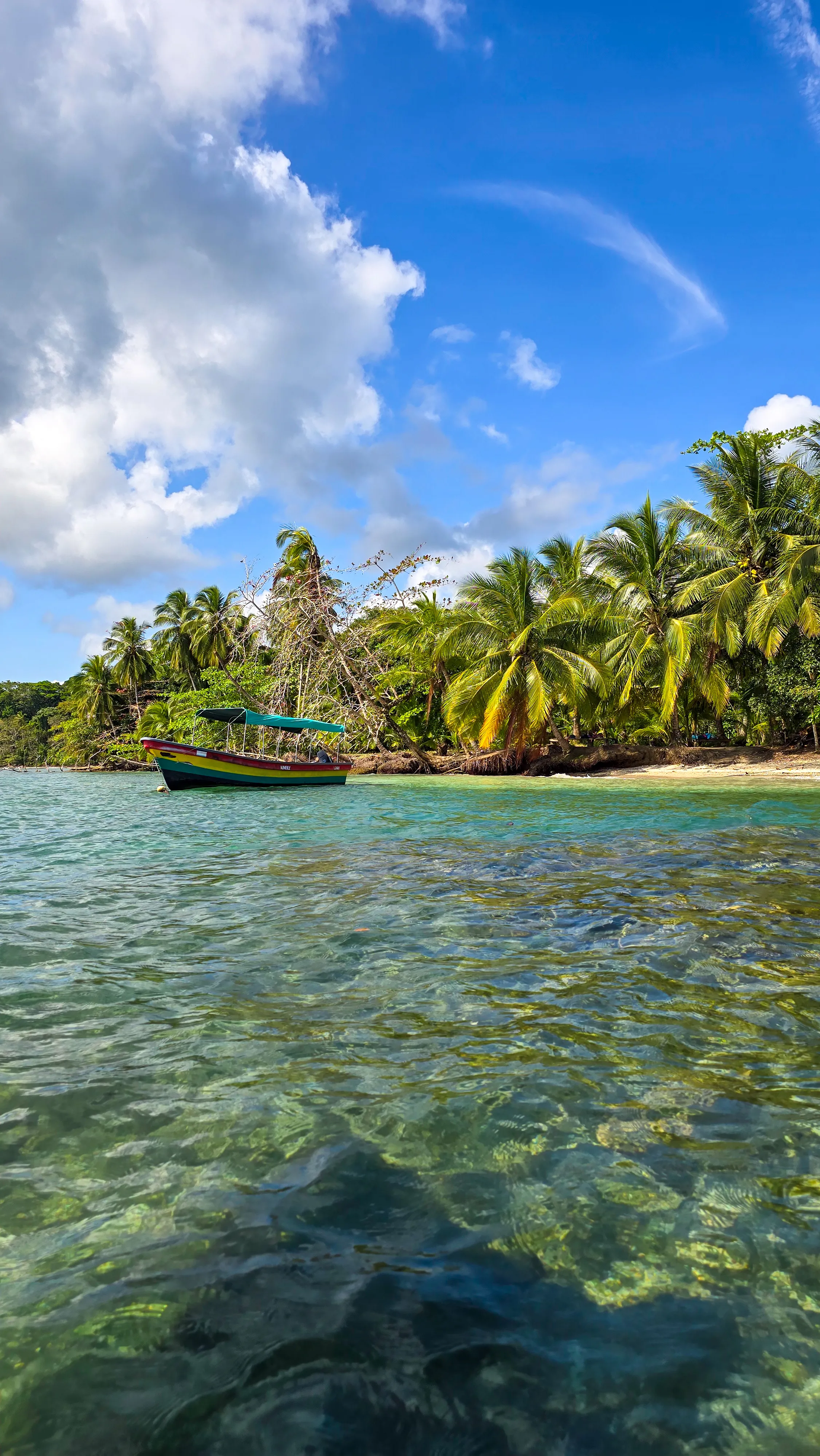 Caribbean beach in Limón, Costa Rica
